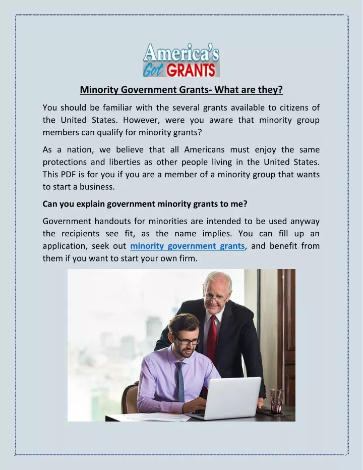 PPT Minority Government Grants What are they? PowerPoint