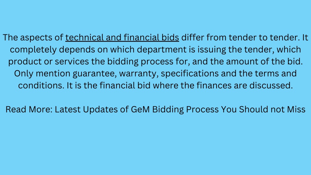 PPT - Understanding the Importance of Technical and Financial Bidding ...