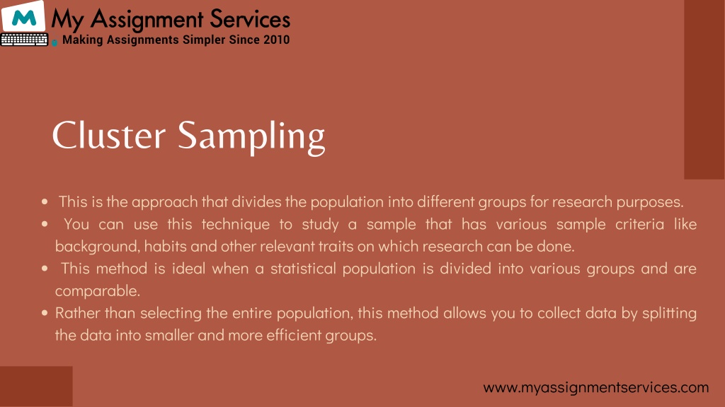 Ppt Stratified And Cluster Sampling Methods In Business Statistics Powerpoint Presentation