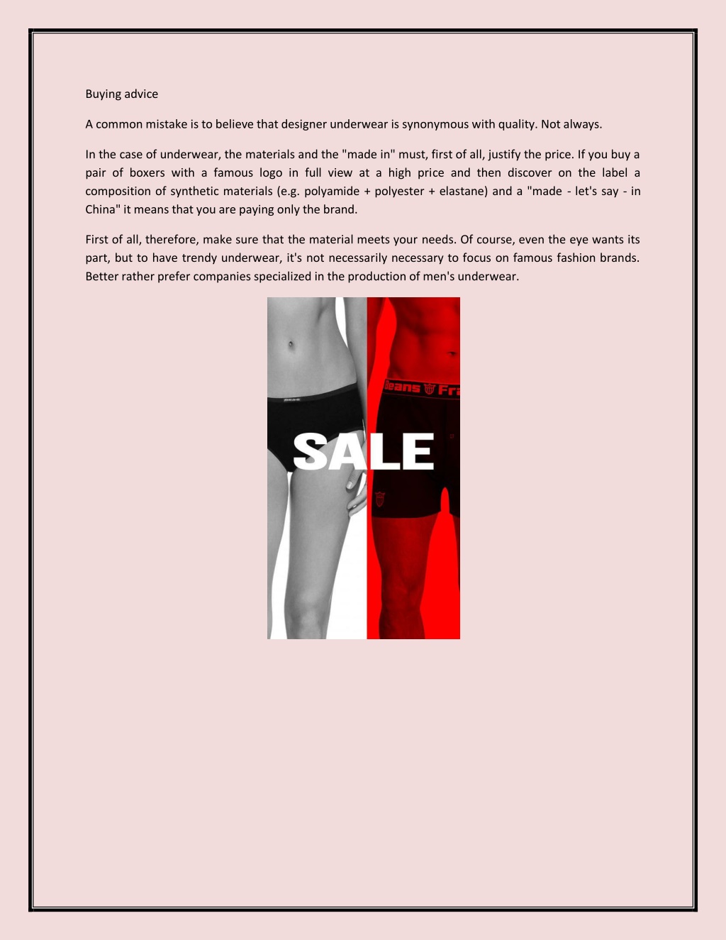 PPT Men's underwear buying guide PowerPoint Presentation, free download ID11979840