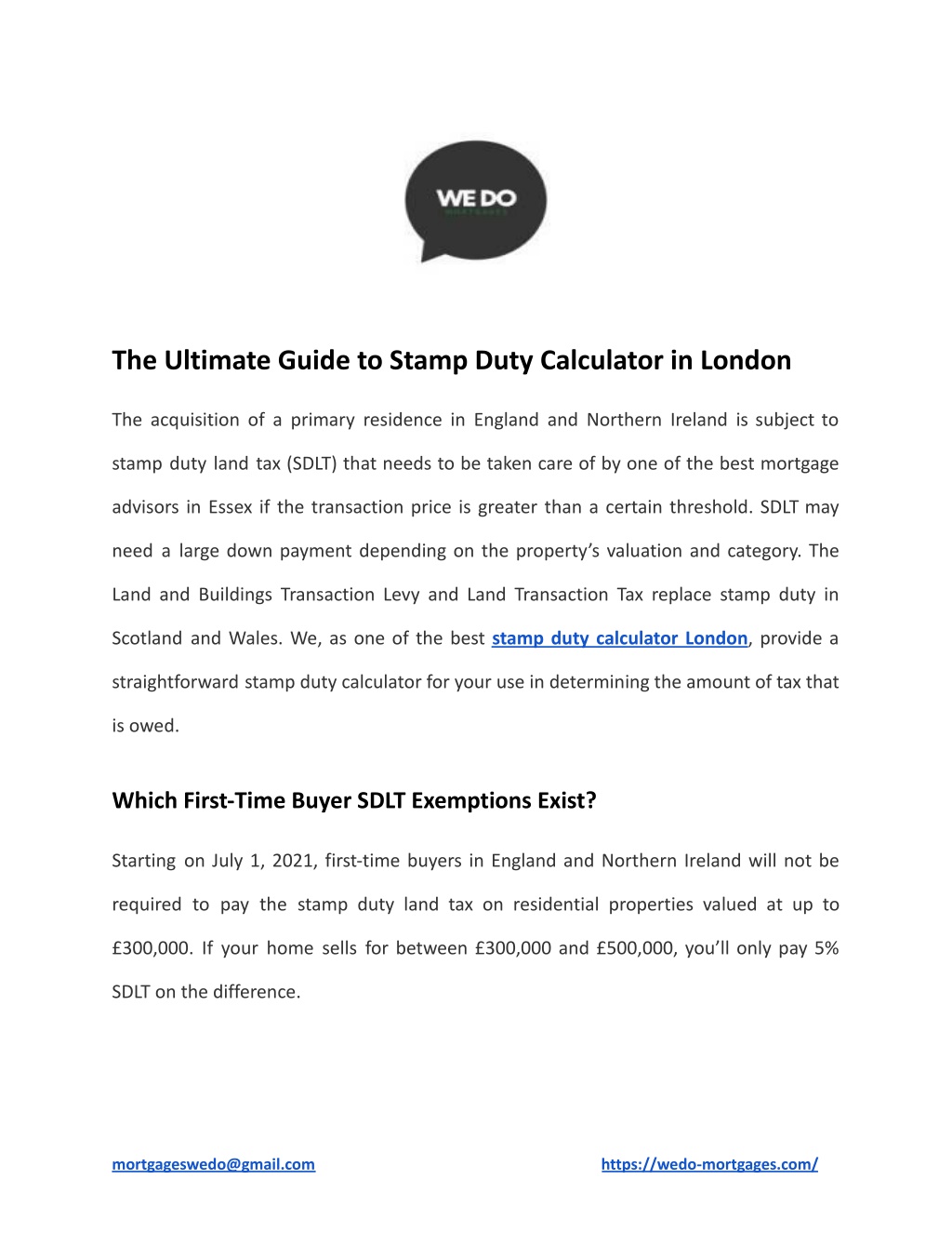 PPT The Ultimate Guide to Stamp Duty Calculator in London PowerPoint