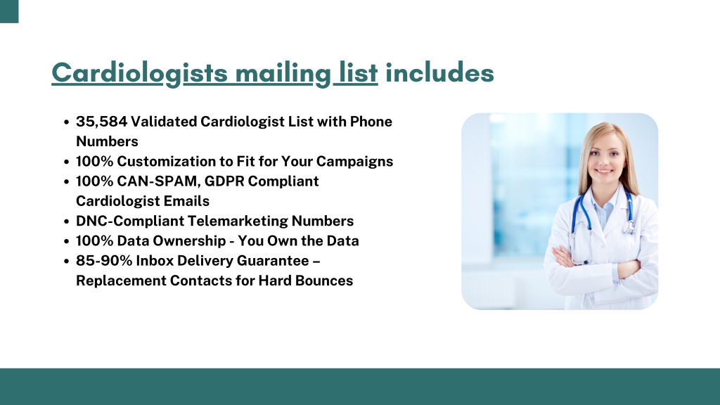 Ppt Cardiologists Email List Powerpoint Presentation Free Download