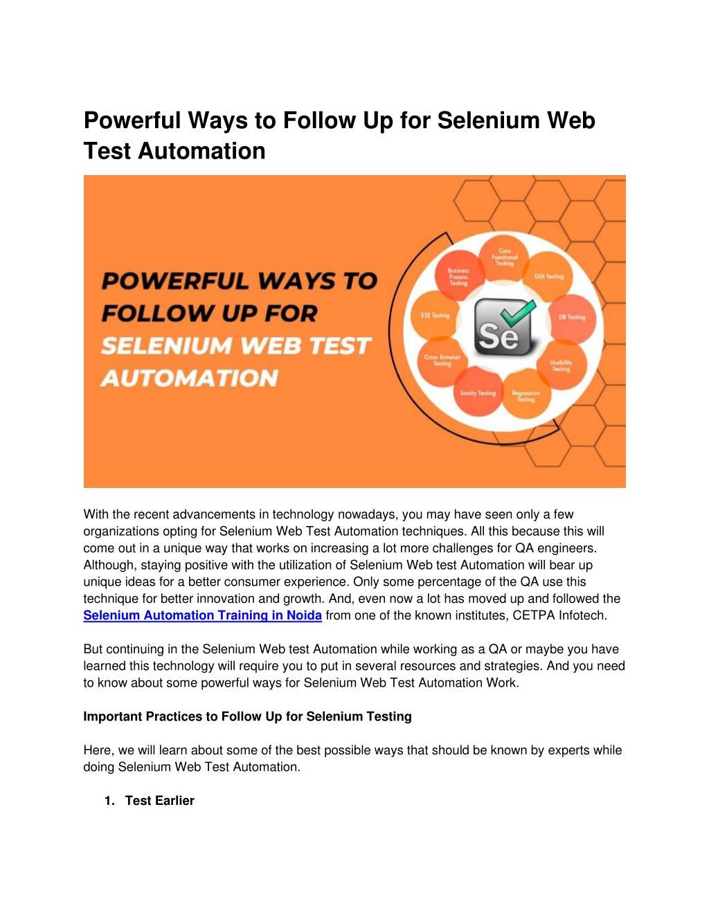 Ppt Powerful Ways To Follow Up For Selenium Web Test Automation Powerpoint Presentation Id 5045