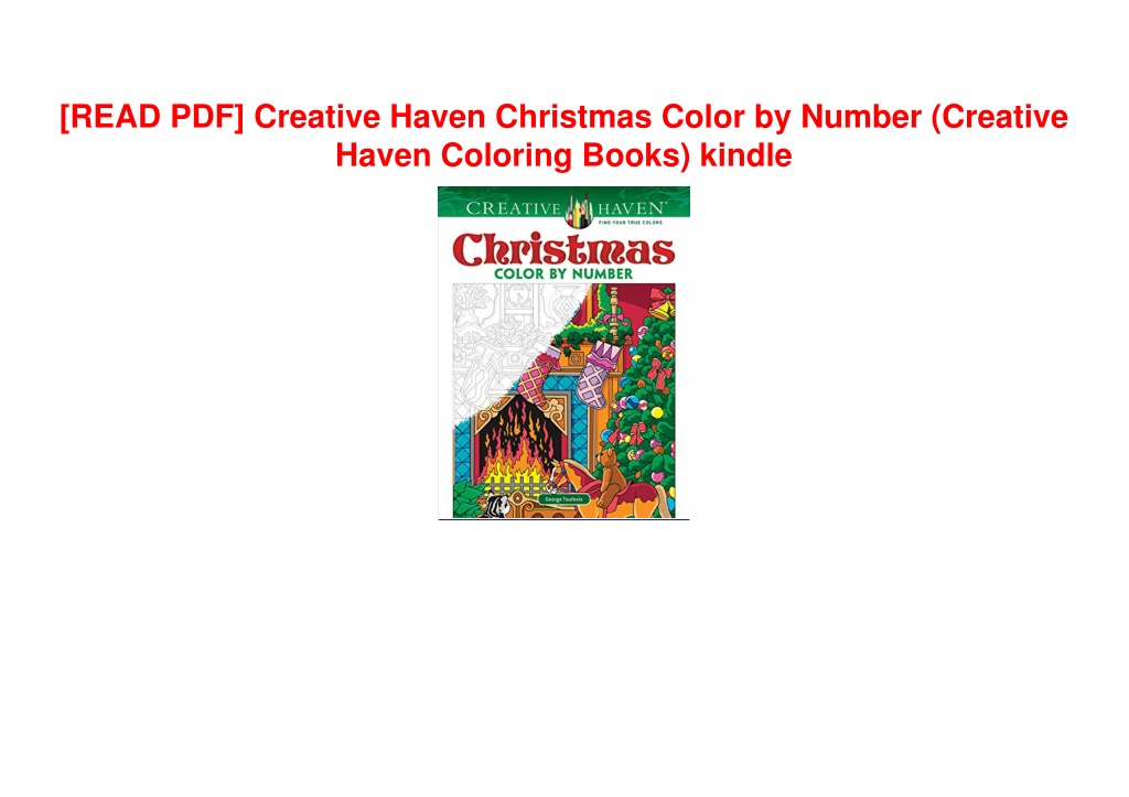PPT - [READ PDF] Creative Haven Christmas Color by Number (Creative ...