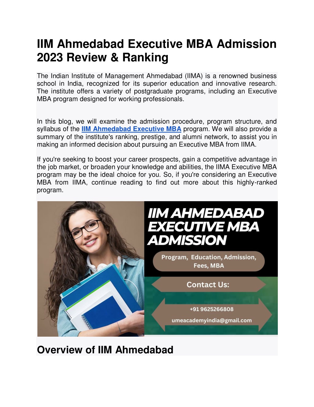 Mba At Iim Ahmedabad