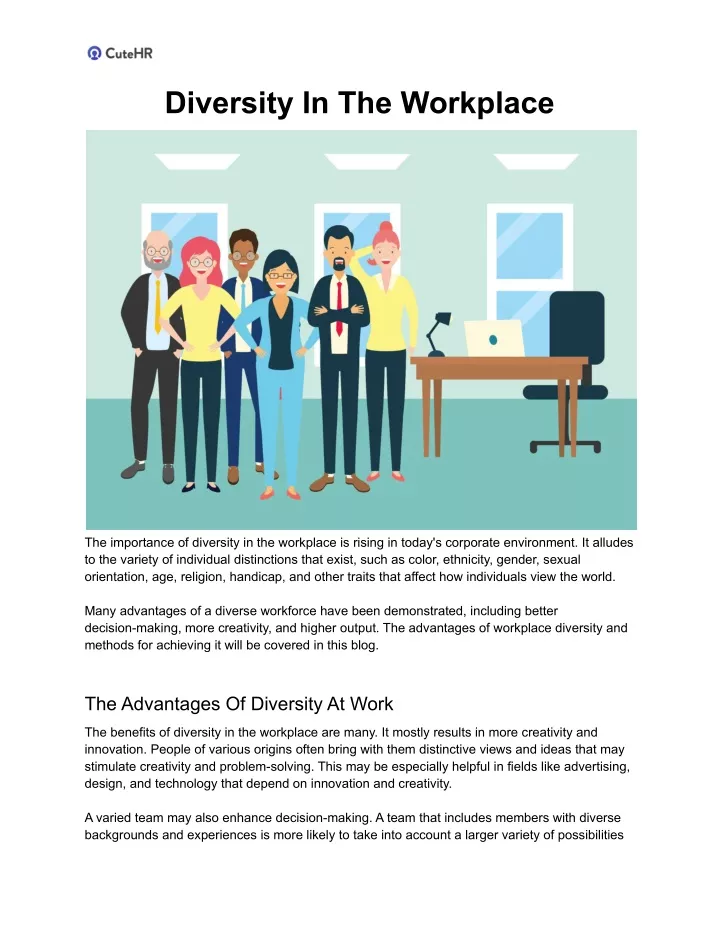 Ppt - Diversity In The Workplace Powerpoint Presentation, Free Download 