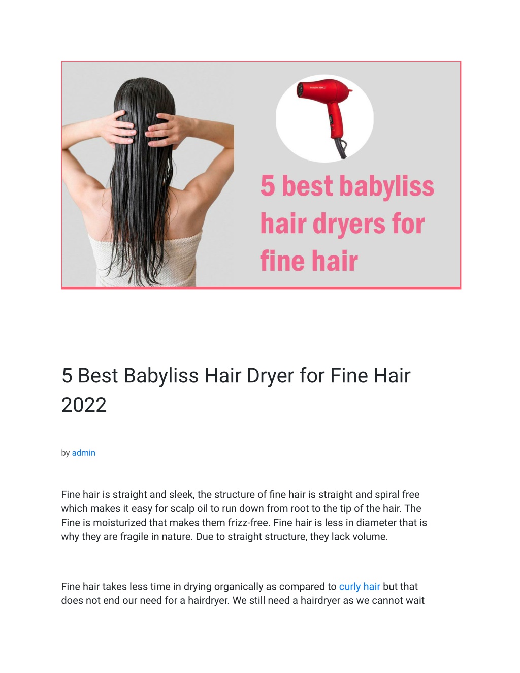 Ppt 5 best babyliss hair dryer for fine hair 2022 powerpoint