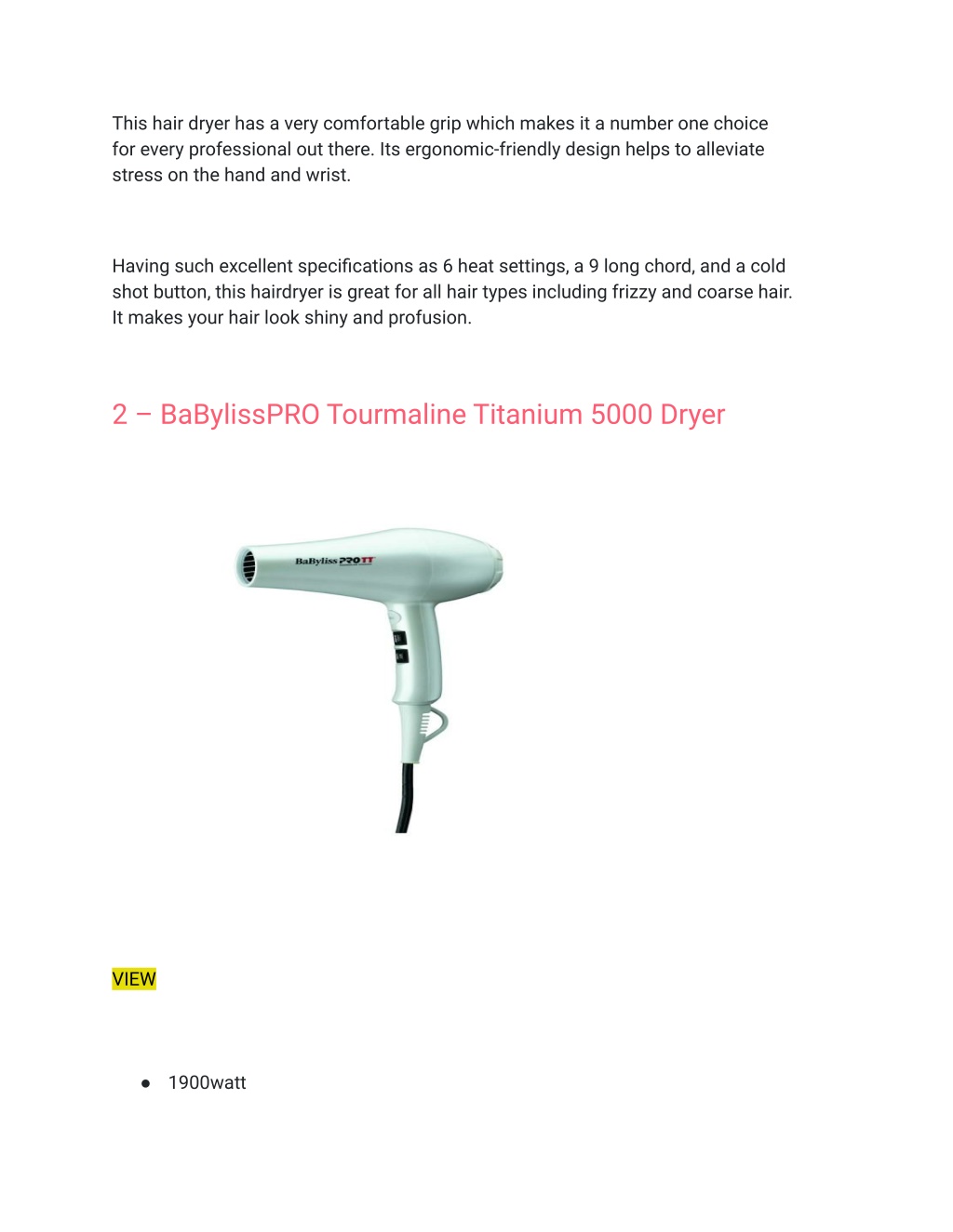 Ppt 5 best babyliss hair dryer for fine hair 2022 powerpoint