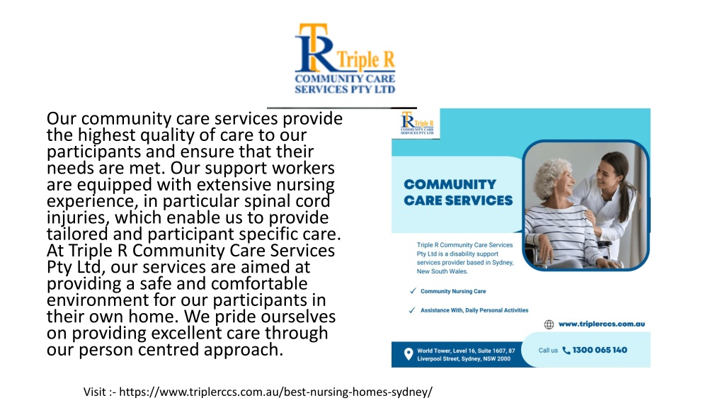 PPT Best Nursing Homes in Sydney Triple R Community Care Services