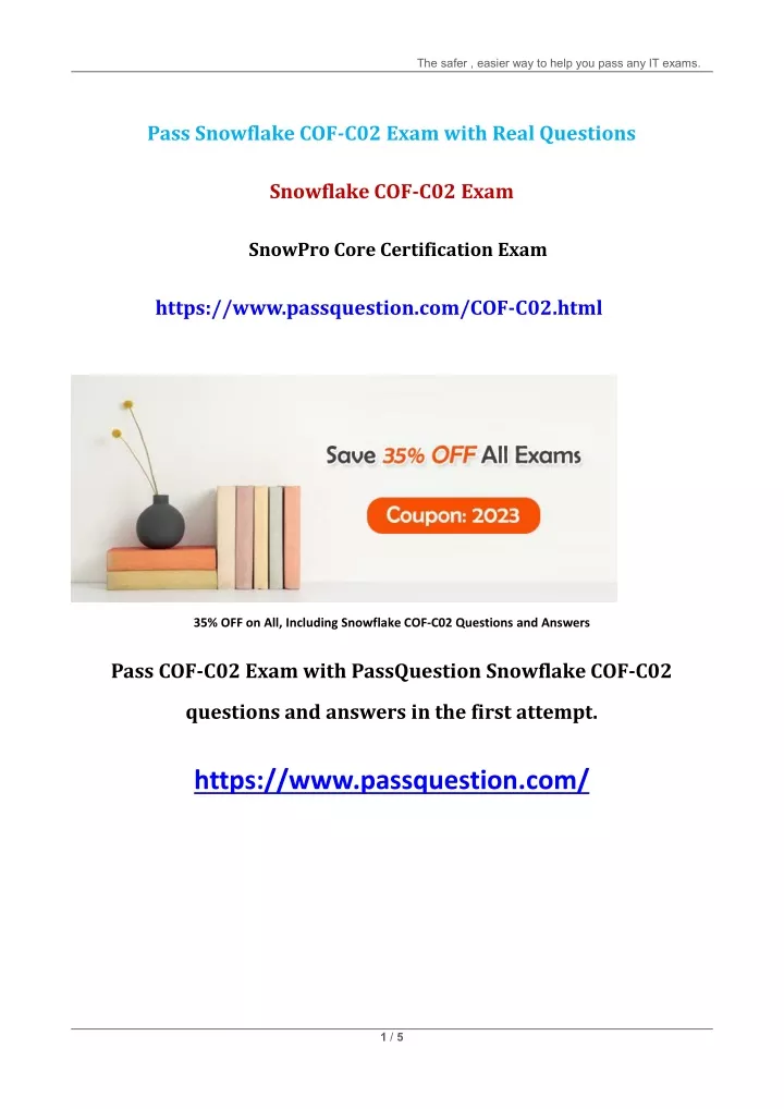 PPT - COF-C02 SnowPro Core Certification Exam Questions PowerPoint Sns-Brigh10