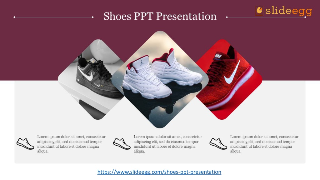 shoes presentation template