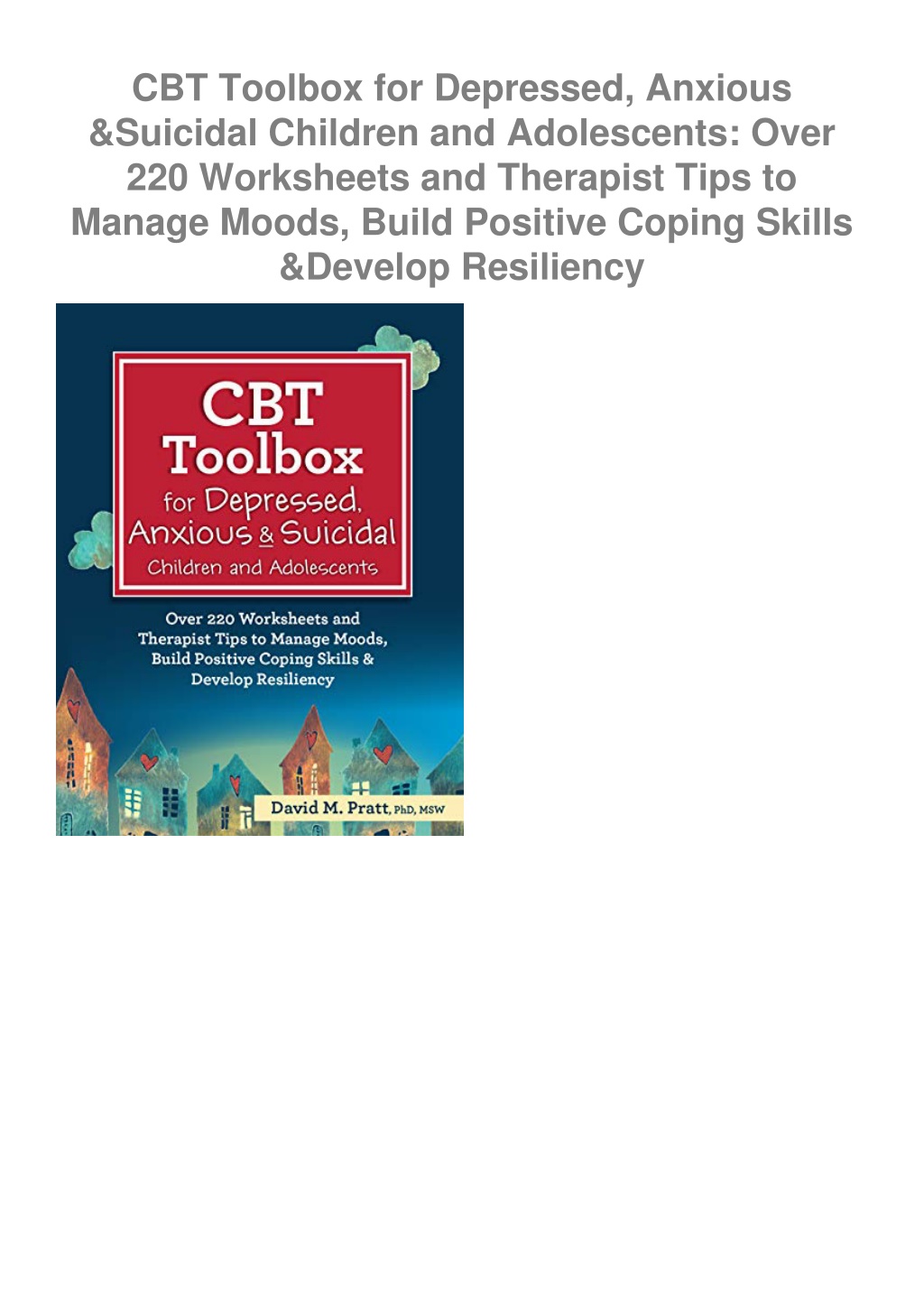 Ppt get pdf download cbt toolbox for depressed anxious