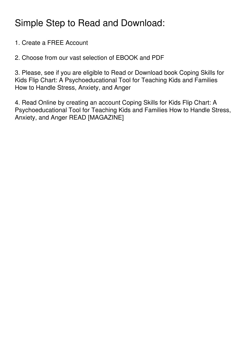 PPT - ‹download› free (pdf) Coping Skills for Kids Flip Chart: A ...