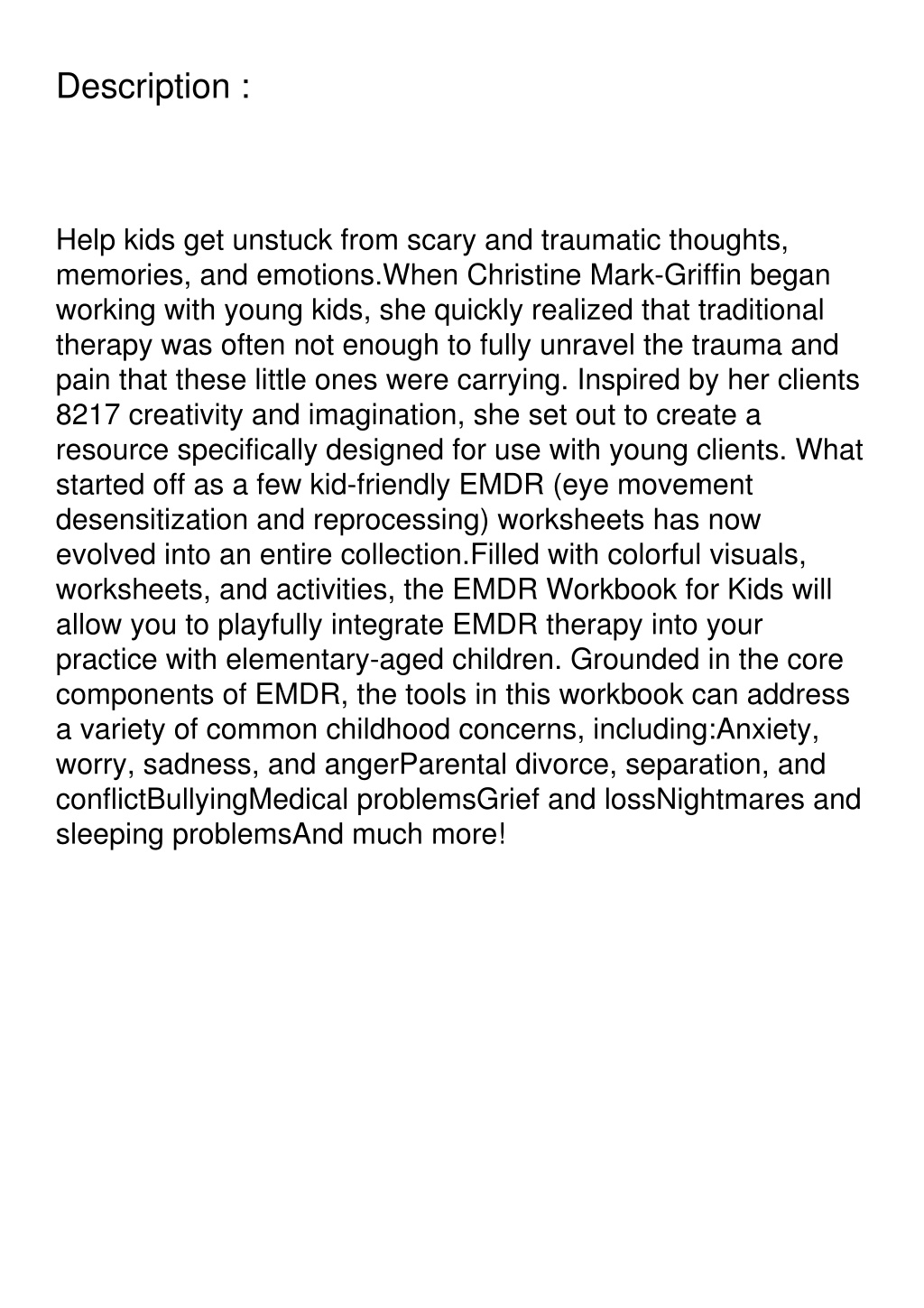 PPT - free read (pdf) EMDR Workbook for Kids: A Collection of EMDR