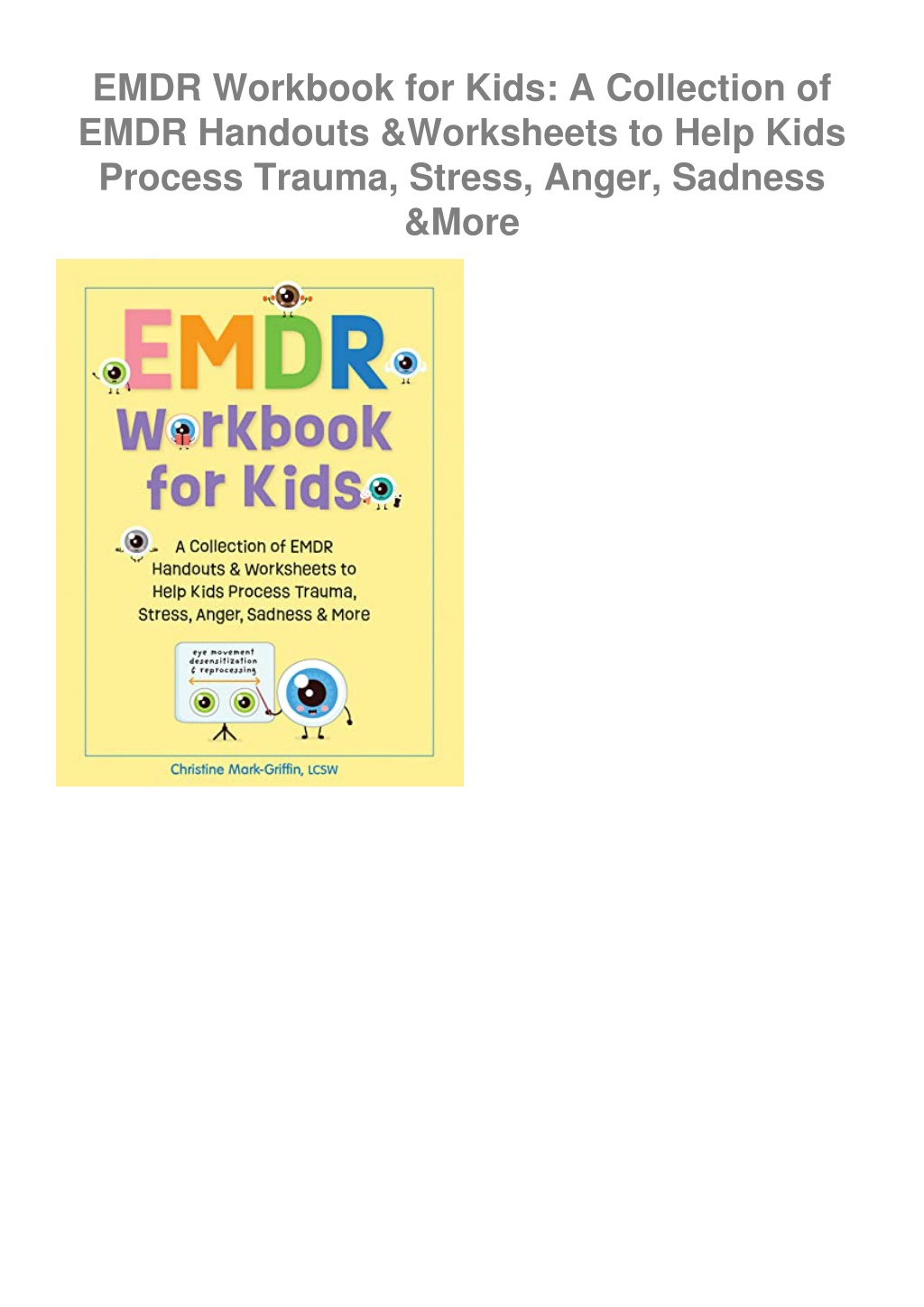 PPT - free read (pdf) EMDR Workbook for Kids: A Collection of EMDR ...