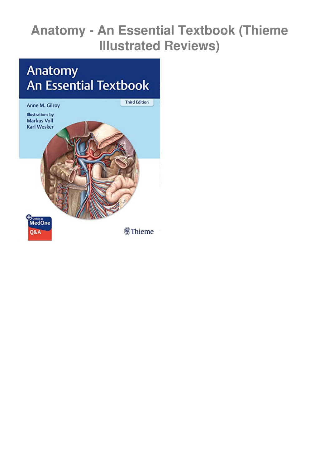 PPT - ‹download› [pdf] Anatomy - An Essential Textbook (Thieme