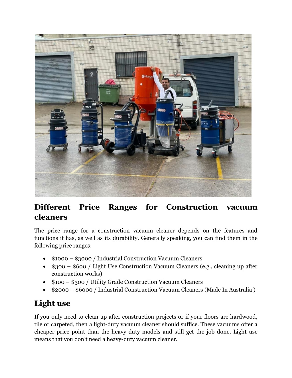 PPT Looking For The Best Construction Vacuum Cleaner In Sydney
