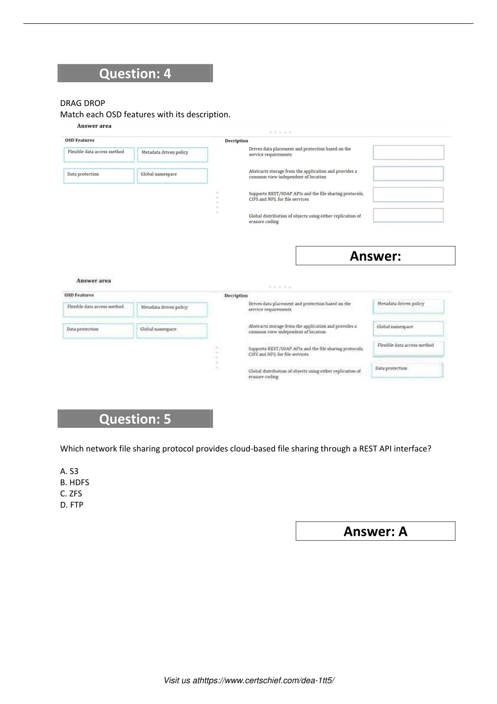 Test DEA-1TT5 Objectives Pdf