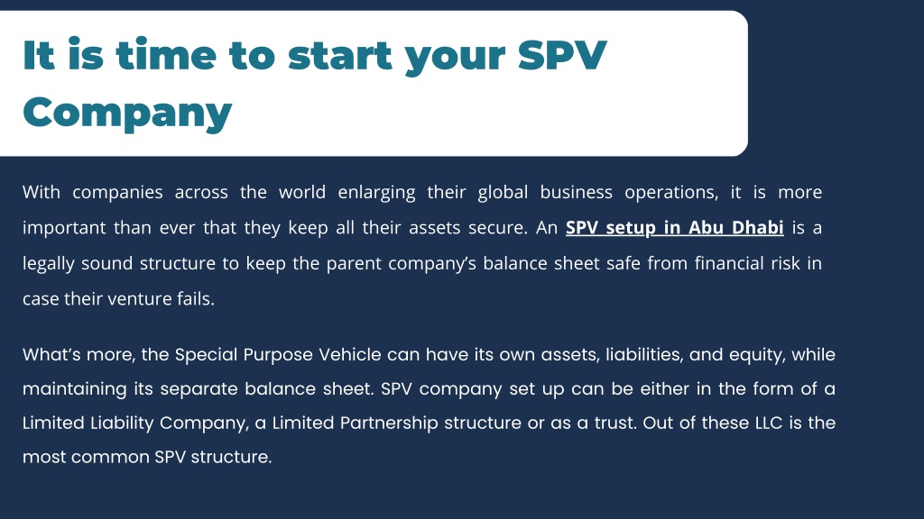 What Does Spv Mean In Business