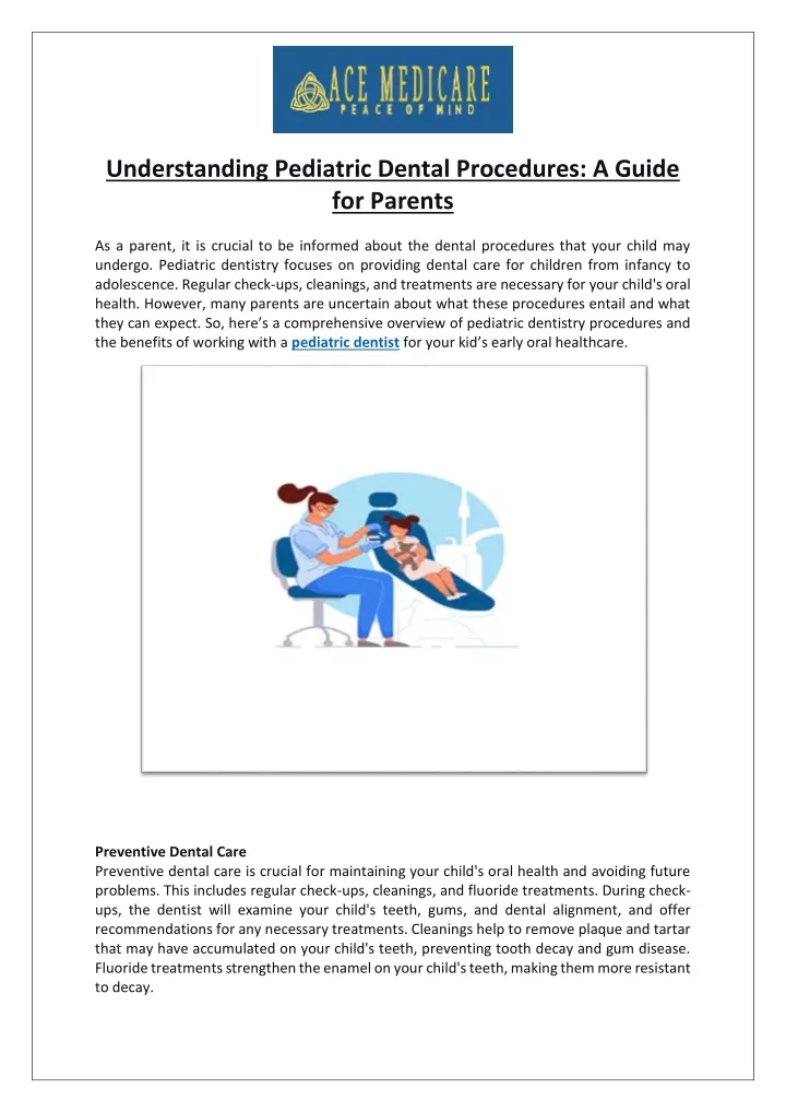 PPT Understanding Pediatric Dental Procedures A Guide for Parents