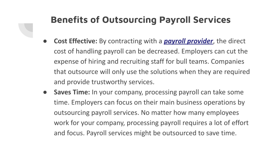 Ppt Benefits Of Payroll Outsourcing In Dubai Powerpoint Presentation Id