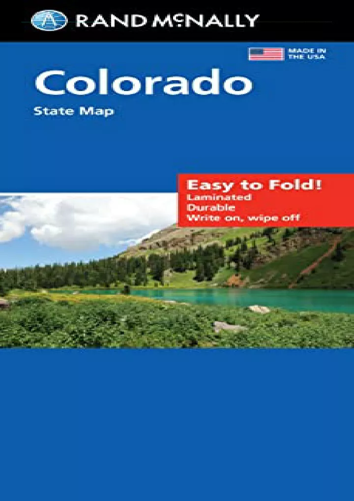 PPT - PDF/BOOK Rand McNally Easy To Fold: Colorado State Laminated Map ...