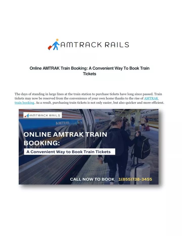 PPT Online AMTRAK Train Booking A Convenient Way To Book Train
