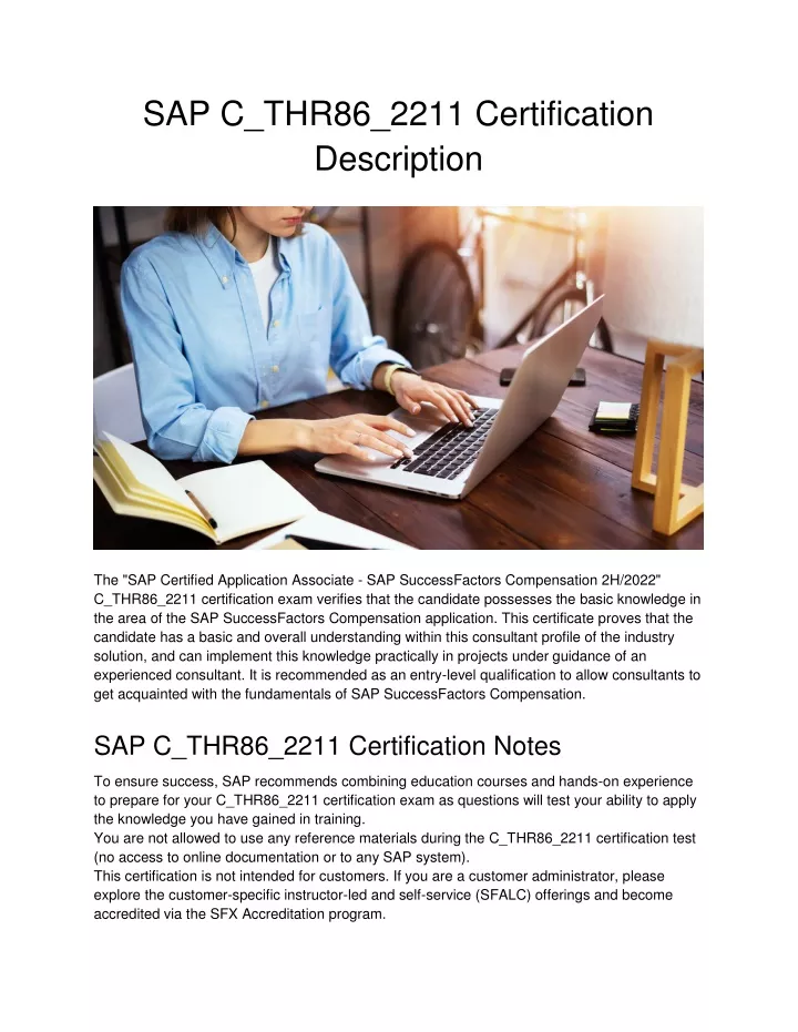 PPT - SAP C_THR86_2211 Certification Description PowerPoint Sns-Brigh10