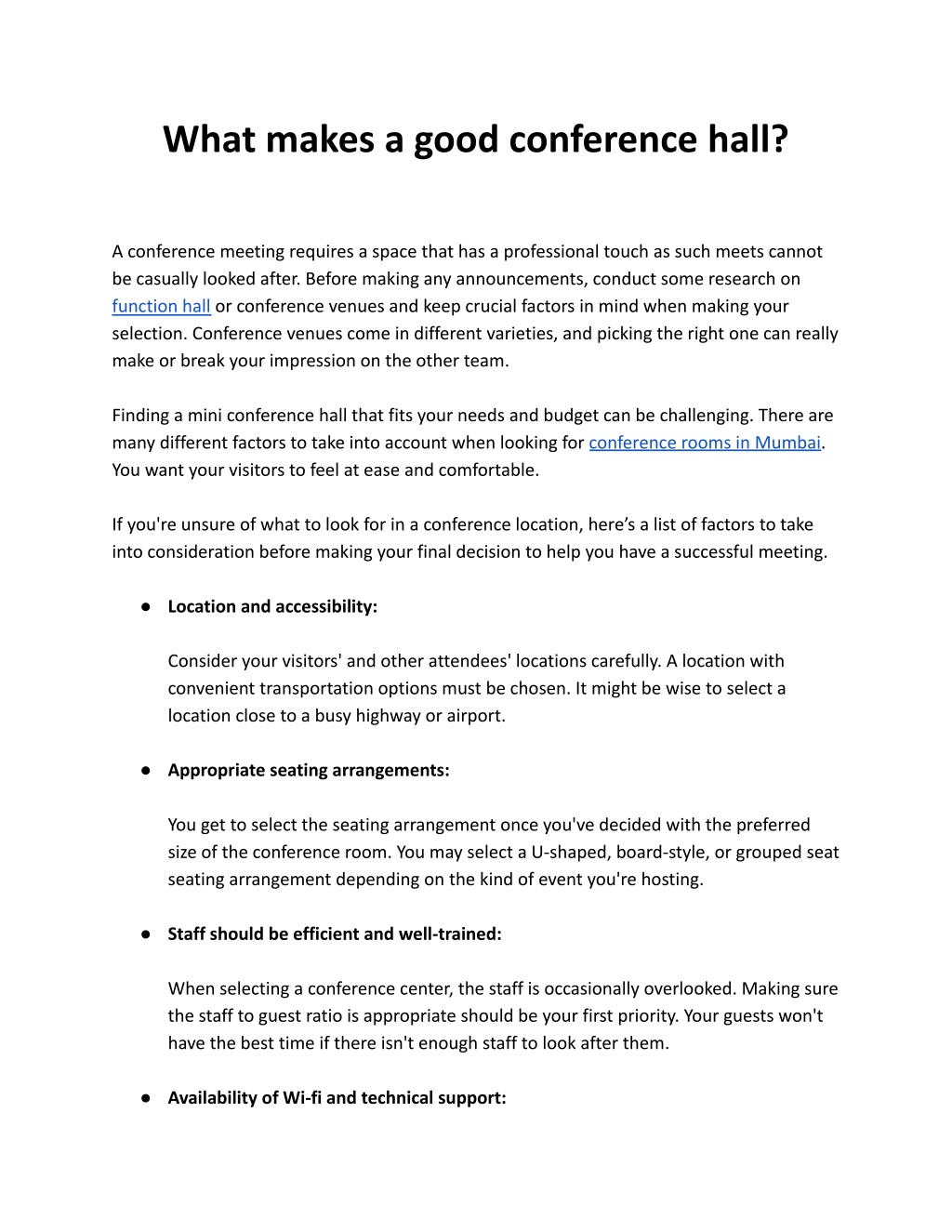 what makes a good conference presentation