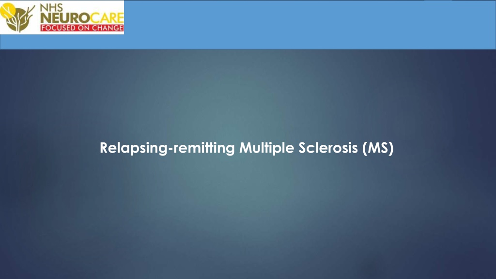 presentation of relapsing remitting multiple sclerosis