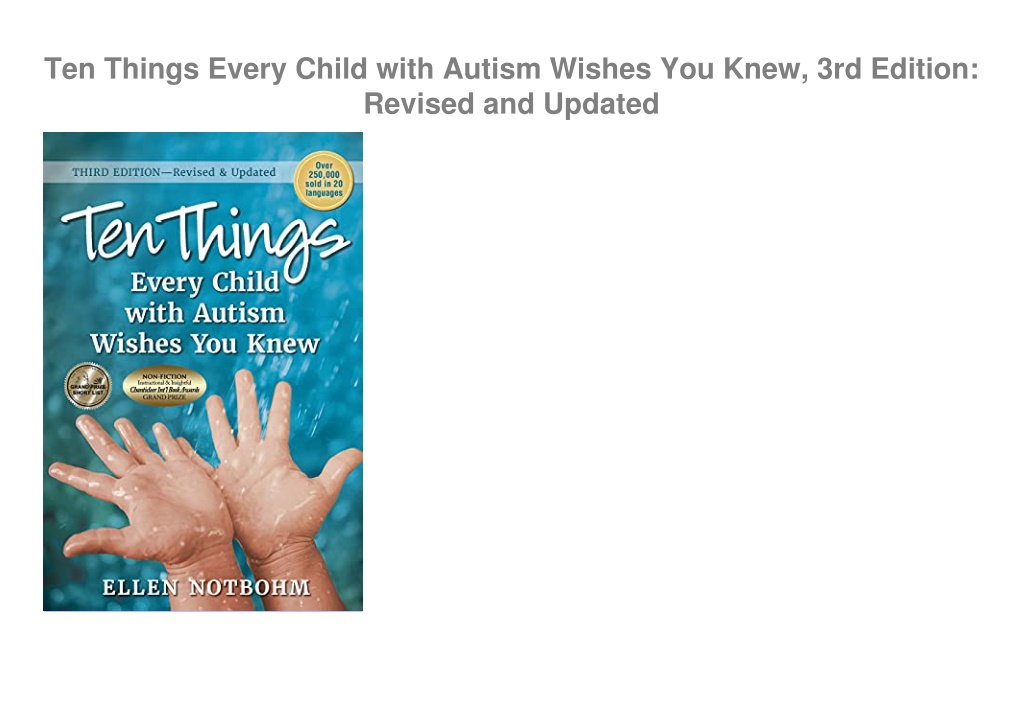 PPT - (PDF)FULL DOWNLOAD Ten Things Every Child With Autism Wishes You ...