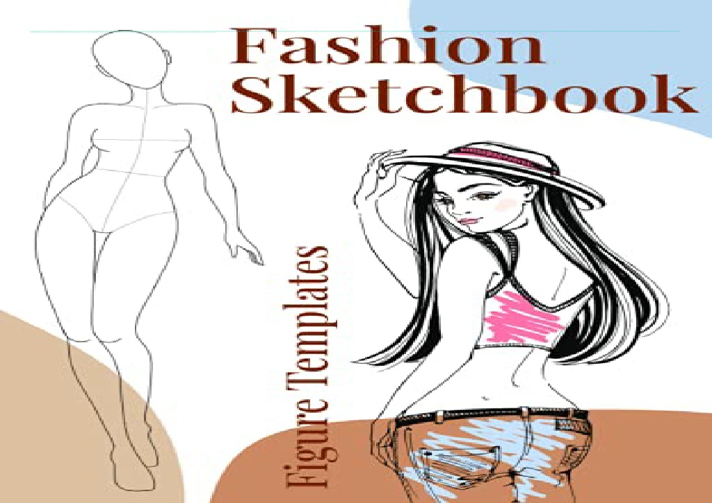 PPT PDF Fashion Sketchbook Figure Template Professionally Designed