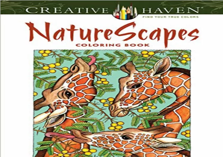 PPT (PDF BOOK) Creative Haven NatureScapes Coloring Book (Adult