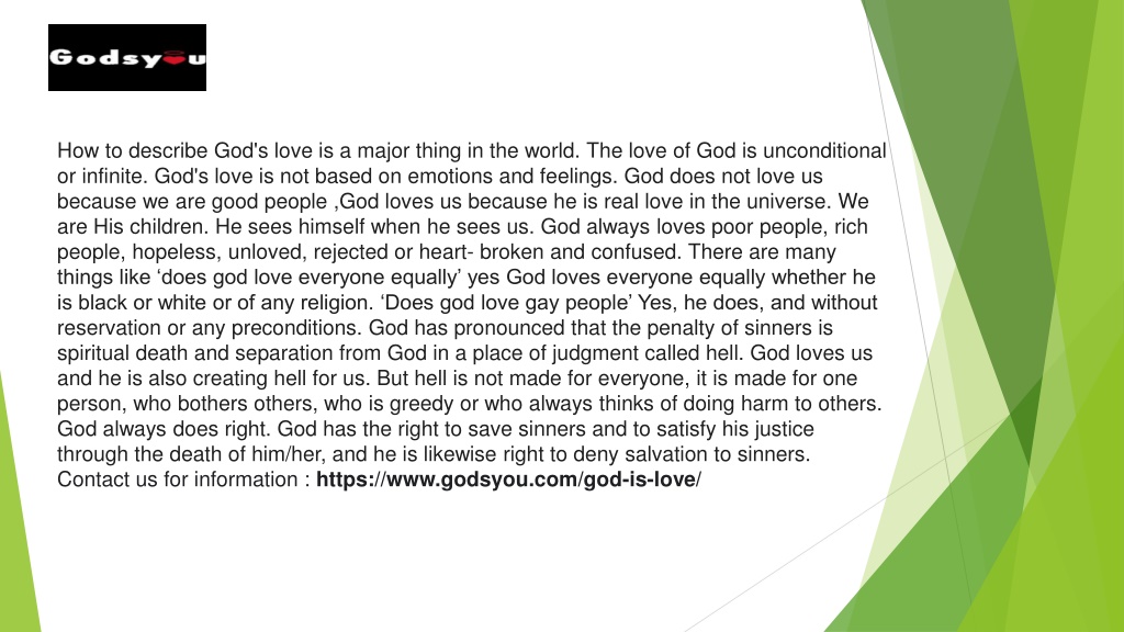 PPT - How to describe god's love PowerPoint Presentation, free download ...