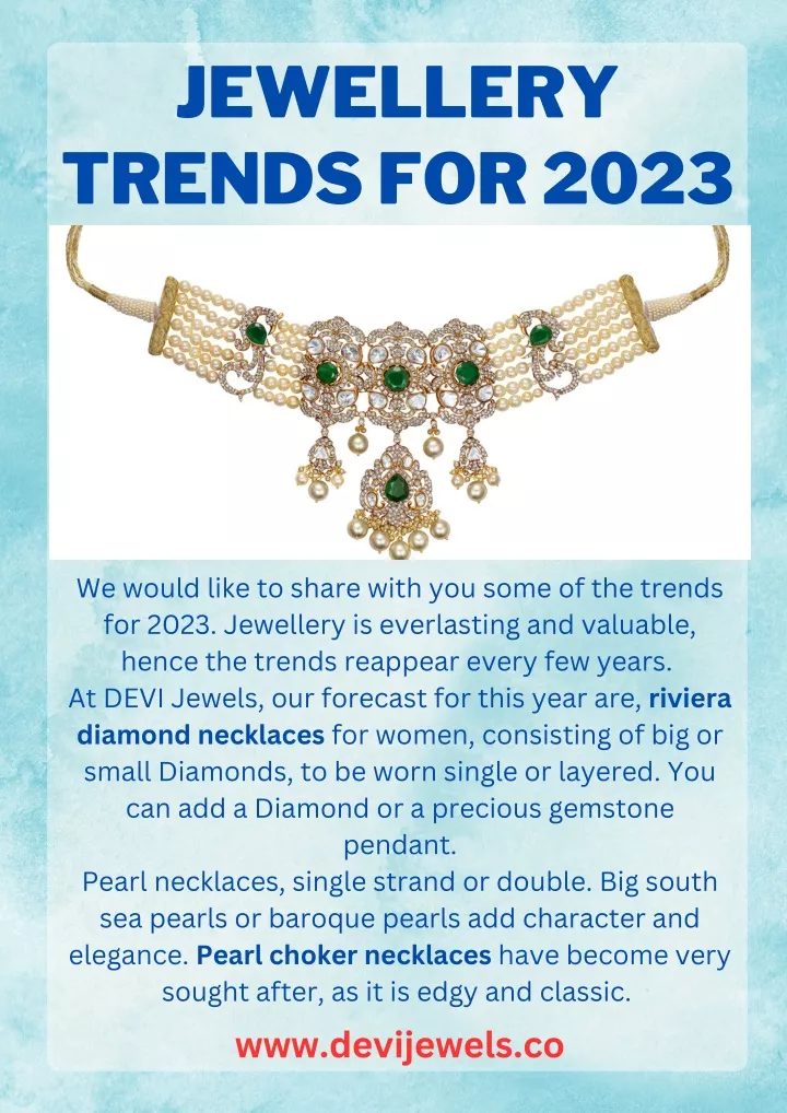 PPT - JEWELLERY TRENDS FOR 2023 PowerPoint Presentation, free download 