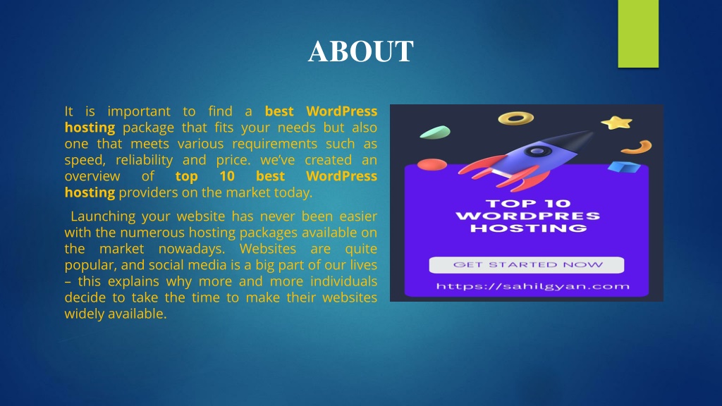 PPT - Best Wordpress Hosting Sahilgyan.com PowerPoint Presentation ...