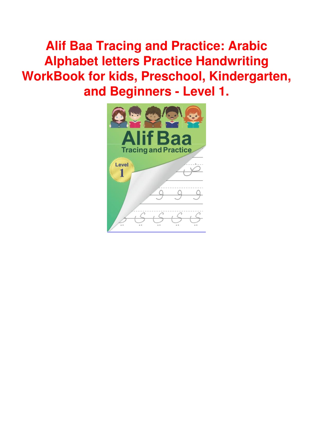 PPT - _PDF_ Alif Baa Tracing And Practice: Arabic Alphabet Letters ...