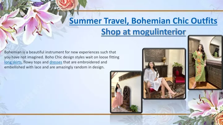summer travel bohemian chic outfits n.