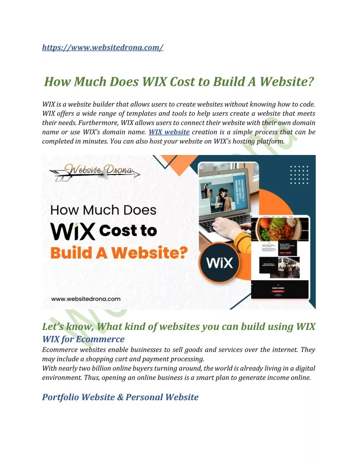 How Much Does Wix Charge For A Website