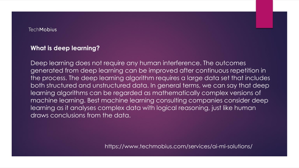 PPT - Machine Learning Vs. Deep Learning Understanding The Differences ...