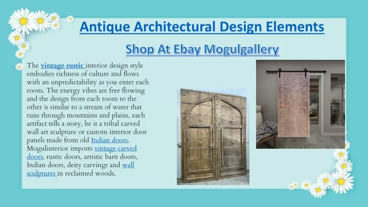 antique architectural design elements n.
