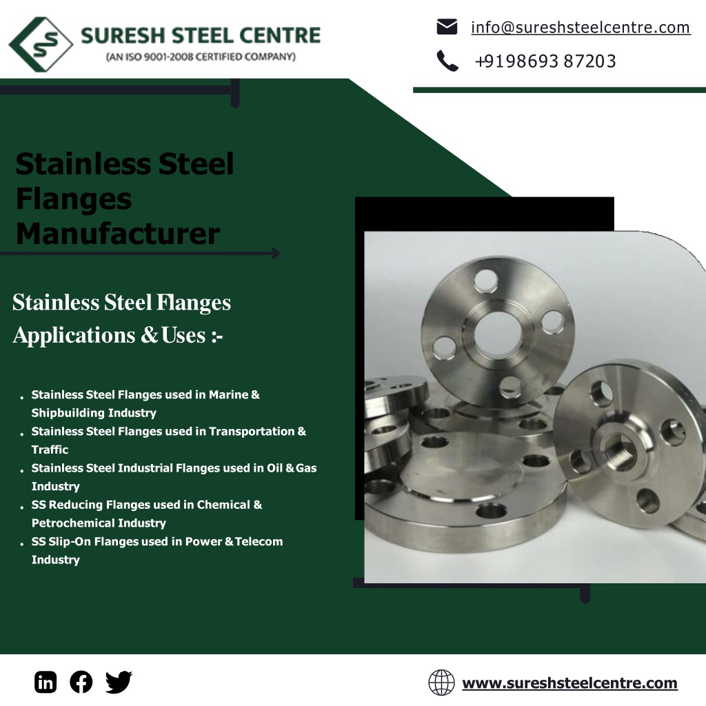 Ppt Stainless Steel Flanges Stainless Coil Suresh Steel Powerpoint Presentation Id11995768 4388