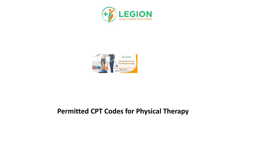 PPT Permitted CPT Codes for Physical Therapy PowerPoint Presentation