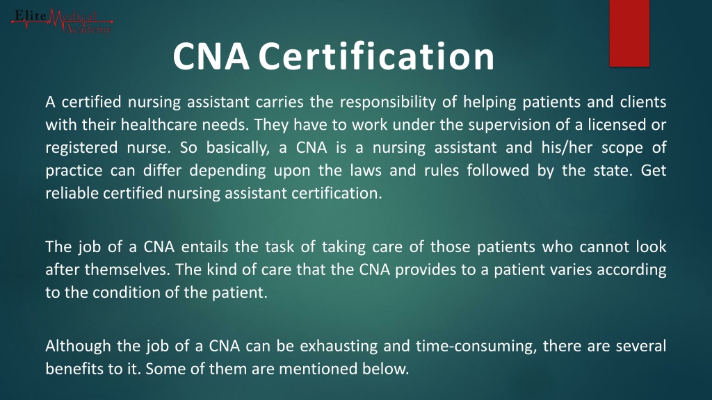 Ppt Benefits Of Becoming A Certified Nursing Assistant Powerpoint Presentation Id 11996045