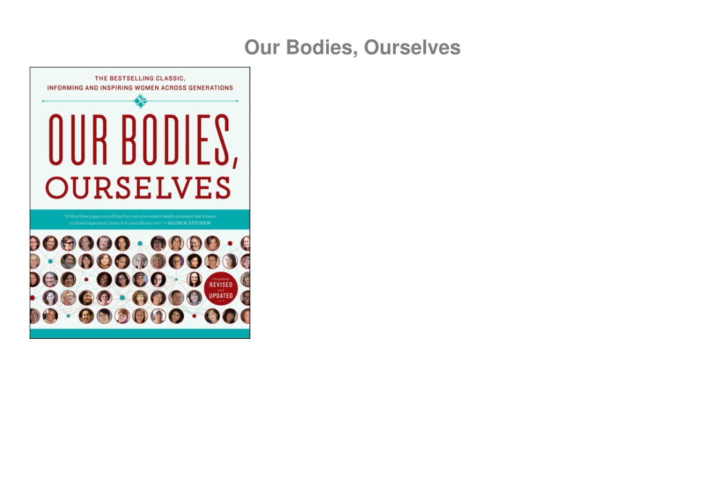 PPT free read (pdf) Our Bodies, Ourselves PowerPoint Presentation