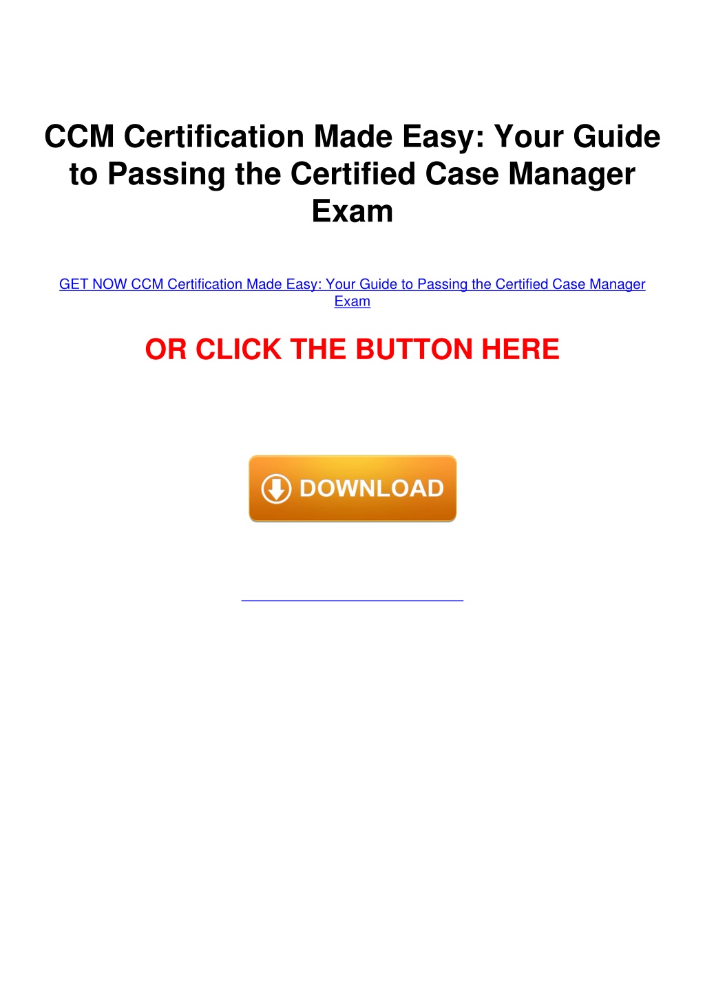 PPT PDF/BOOK CCM Certification Made Easy Your Guide to Passing the