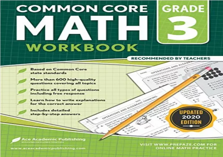 PPT - [DOWNLOAD PDF] 3rd Grade Math Workbook: CommonCore Math Workbook ...