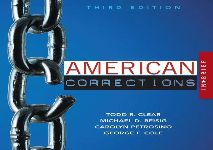 PPT PDF American Corrections in Brief ipad PowerPoint Presentation
