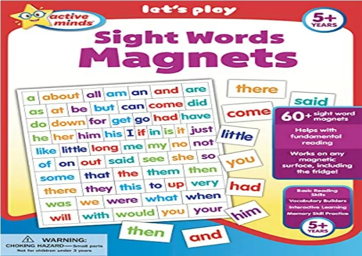 PPT - download Active Minds Sight Words Magnets - Learn and Practice ...