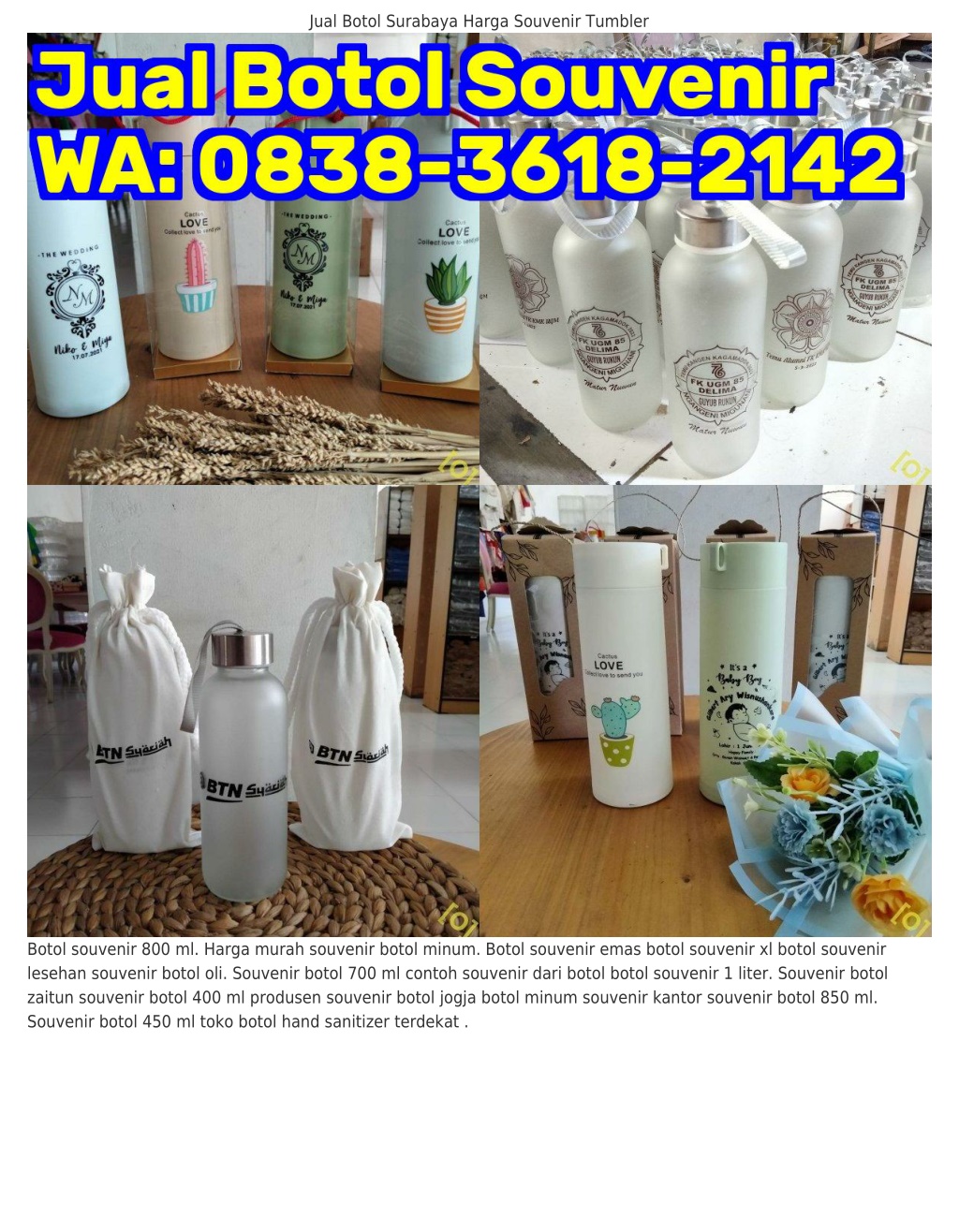 Ppt Ö8ᣮ8ᣮϬi8ᒿiᏎᒿ Wa Souvenir Botol 300 Ml Harga Botol Souvenir Jogja Powerpoint 4928